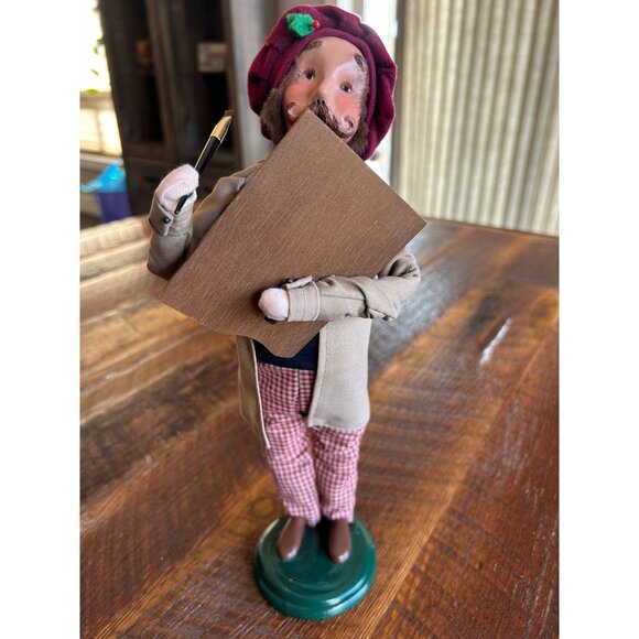 Byers Choice Carolers "Male Artist" With Palette & Brushes 1999 - Picture 1 of 7